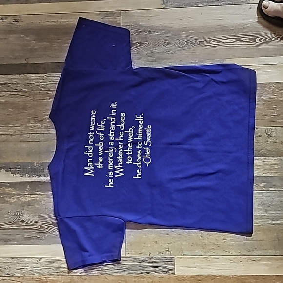 Wolf Sanctuary TShirt Purple Youth Size Small - Picture 5 of 6